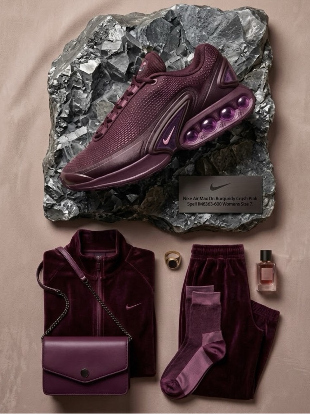 Nike Air Max Dn Burgundy Crush Pink Spell IM6363-600 Womens Size 7 NIB